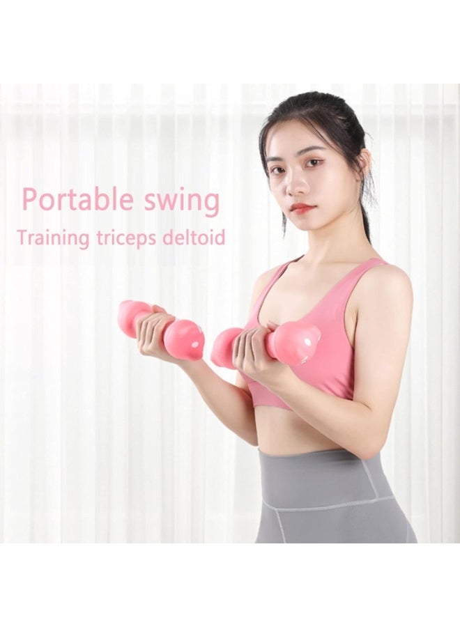 Women's sports dumbbell with a cute design - multi-colored - adjustable weight (2 kg - 3 kg) - 1 piece - comfortable, non-slip handle for fitness exercises, arm sculpting, and fat burning - Image 5